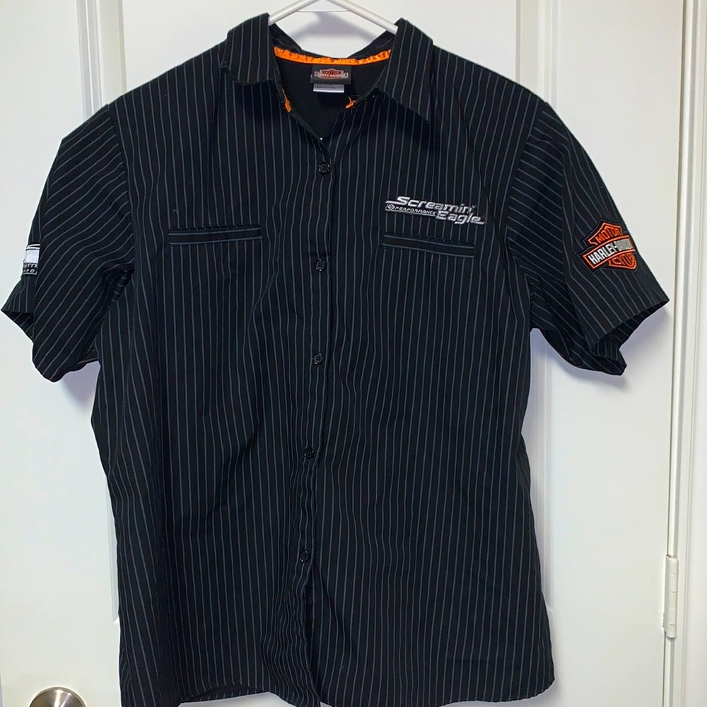 Harley Davidson Screaming Eagle Performance Button Down Shirt